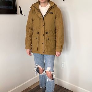 Waterproof down North Face winter coat